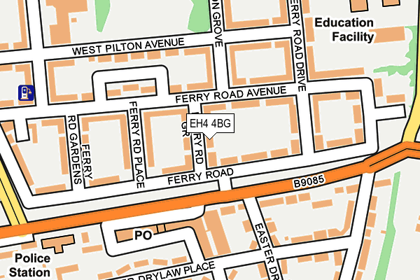 EH4 4BG map - OS OpenMap – Local (Ordnance Survey) EH4 4BG map - OS OpenMap – Local (Ordnance Survey)