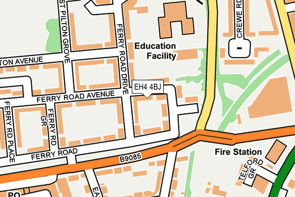 EH4 4BJ map - OS OpenMap – Local (Ordnance Survey) EH4 4BJ map - OS OpenMap – Local (Ordnance Survey)