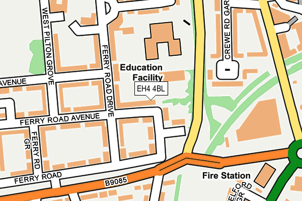 EH4 4BL map - OS OpenMap – Local (Ordnance Survey) EH4 4BL map - OS OpenMap – Local (Ordnance Survey)
