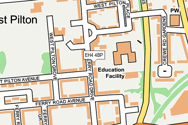 EH4 4BP map - OS OpenMap – Local (Ordnance Survey) EH4 4BP map - OS OpenMap – Local (Ordnance Survey)
