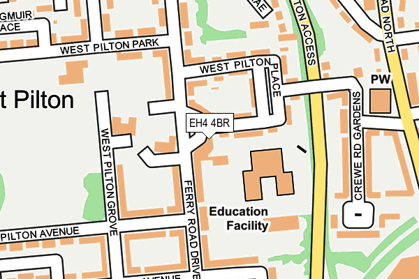 EH4 4BR map - OS OpenMap – Local (Ordnance Survey) EH4 4BR map - OS OpenMap – Local (Ordnance Survey)