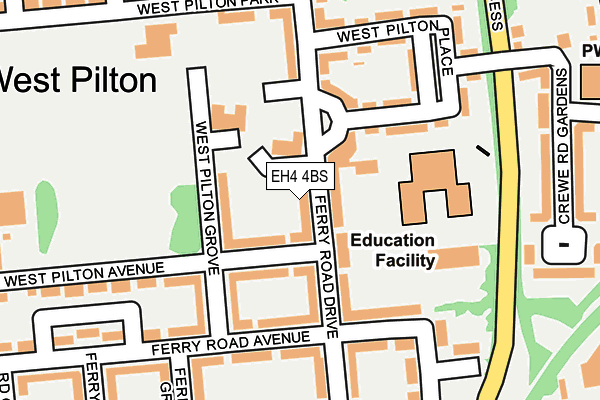 EH4 4BS map - OS OpenMap – Local (Ordnance Survey) EH4 4BS map - OS OpenMap – Local (Ordnance Survey)