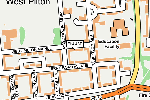 EH4 4BT map - OS OpenMap – Local (Ordnance Survey) EH4 4BT map - OS OpenMap – Local (Ordnance Survey)
