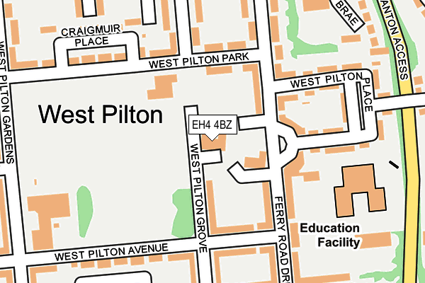 EH4 4BZ map - OS OpenMap – Local (Ordnance Survey) EH4 4BZ map - OS OpenMap – Local (Ordnance Survey)