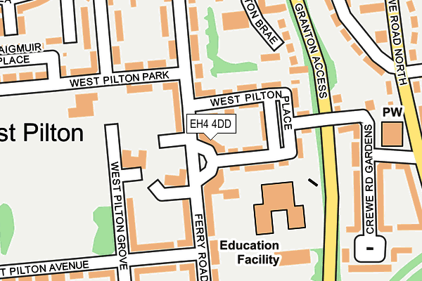 EH4 4DD map - OS OpenMap – Local (Ordnance Survey) EH4 4DD map - OS OpenMap – Local (Ordnance Survey)