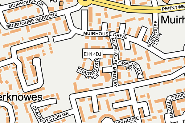 EH4 4DJ map - OS OpenMap – Local (Ordnance Survey) EH4 4DJ map - OS OpenMap – Local (Ordnance Survey)