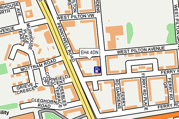 EH4 4DN map - OS OpenMap – Local (Ordnance Survey) EH4 4DN map - OS OpenMap – Local (Ordnance Survey)