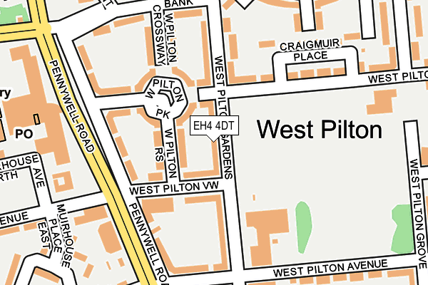 EH4 4DT map - OS OpenMap – Local (Ordnance Survey) EH4 4DT map - OS OpenMap – Local (Ordnance Survey)