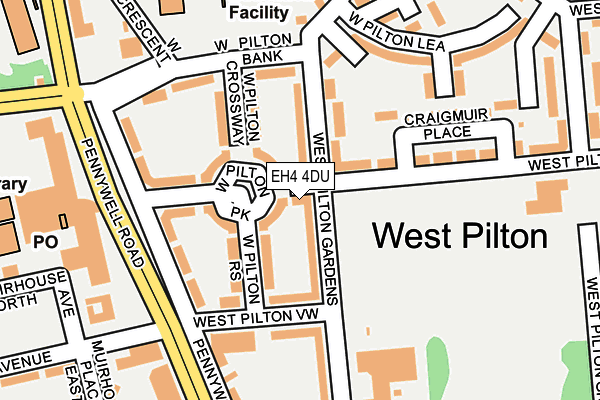EH4 4DU map - OS OpenMap – Local (Ordnance Survey) EH4 4DU map - OS OpenMap – Local (Ordnance Survey)