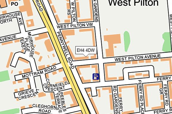EH4 4DW map - OS OpenMap – Local (Ordnance Survey) EH4 4DW map - OS OpenMap – Local (Ordnance Survey)