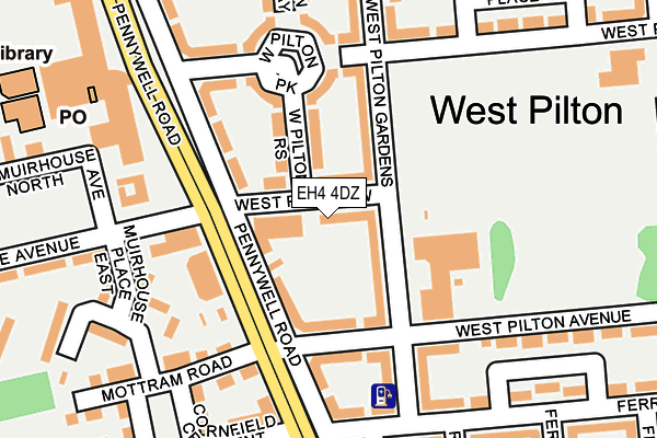 EH4 4DZ map - OS OpenMap – Local (Ordnance Survey)