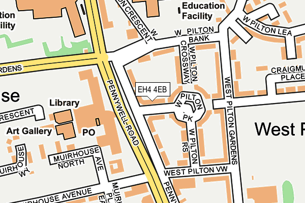 EH4 4EB map - OS OpenMap – Local (Ordnance Survey) EH4 4EB map - OS OpenMap – Local (Ordnance Survey)