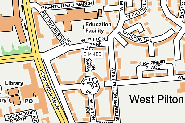 EH4 4ED map - OS OpenMap – Local (Ordnance Survey) EH4 4ED map - OS OpenMap – Local (Ordnance Survey)