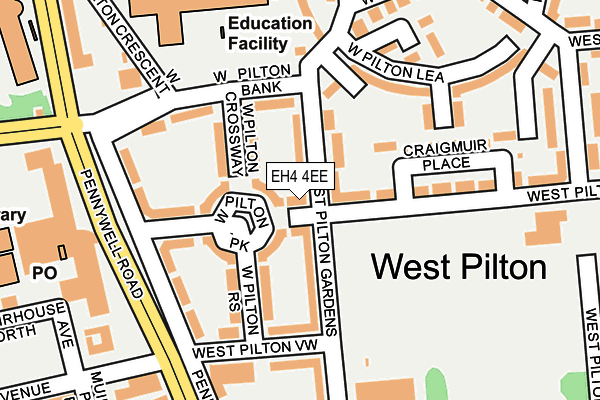 EH4 4EE map - OS OpenMap – Local (Ordnance Survey) EH4 4EE map - OS OpenMap – Local (Ordnance Survey)