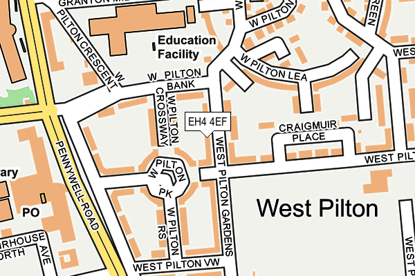 EH4 4EF map - OS OpenMap – Local (Ordnance Survey) EH4 4EF map - OS OpenMap – Local (Ordnance Survey)
