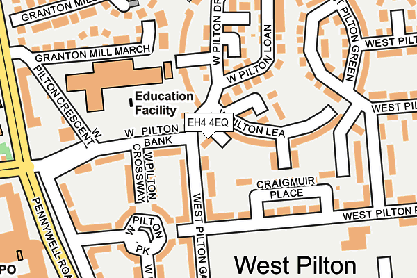 EH4 4EQ map - OS OpenMap – Local (Ordnance Survey) EH4 4EQ map - OS OpenMap – Local (Ordnance Survey)
