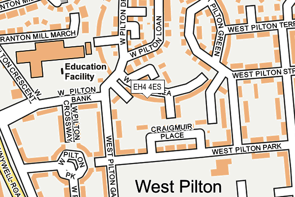 EH4 4ES map - OS OpenMap – Local (Ordnance Survey) EH4 4ES map - OS OpenMap – Local (Ordnance Survey)