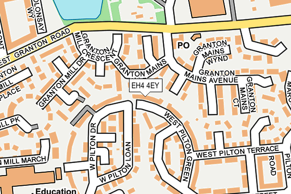 EH4 4EY map - OS OpenMap – Local (Ordnance Survey) EH4 4EY map - OS OpenMap – Local (Ordnance Survey)