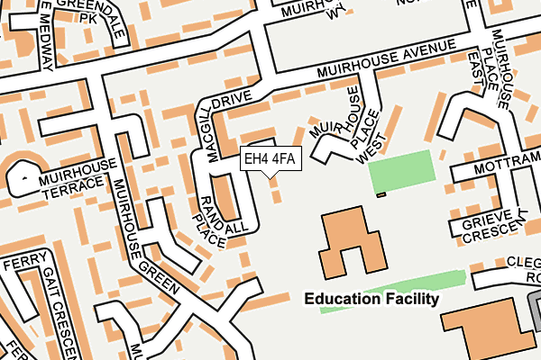 EH4 4FA map - OS OpenMap – Local (Ordnance Survey) EH4 4FA map - OS OpenMap – Local (Ordnance Survey)