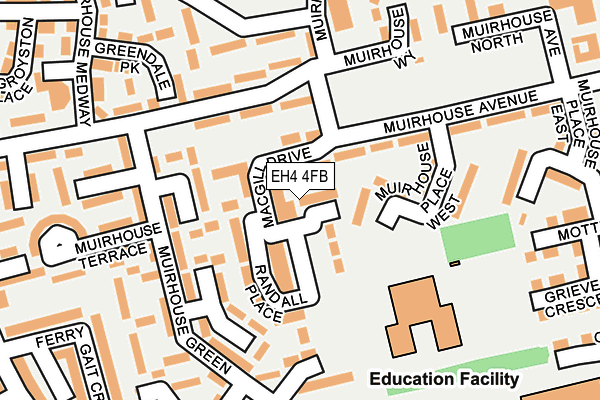EH4 4FB map - OS OpenMap – Local (Ordnance Survey) EH4 4FB map - OS OpenMap – Local (Ordnance Survey)