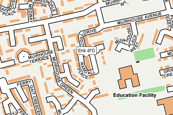 EH4 4FD map - OS OpenMap – Local (Ordnance Survey) EH4 4FD map - OS OpenMap – Local (Ordnance Survey)