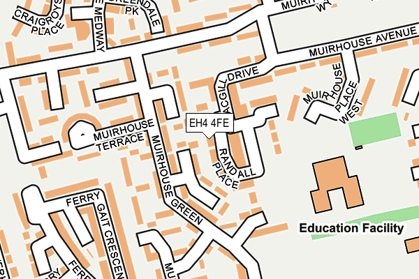 EH4 4FE map - OS OpenMap – Local (Ordnance Survey) EH4 4FE map - OS OpenMap – Local (Ordnance Survey)