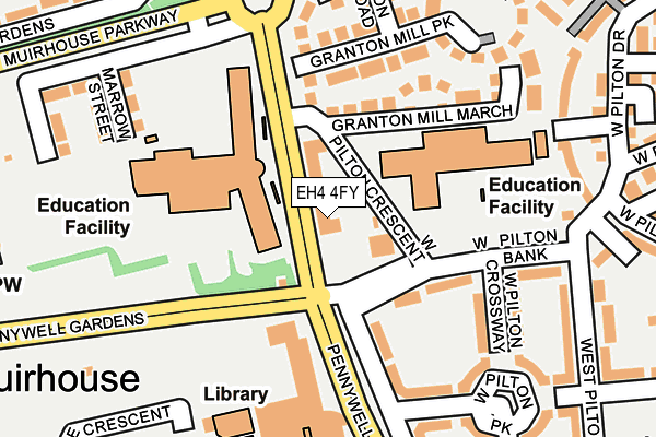 EH4 4FY map - OS OpenMap – Local (Ordnance Survey)