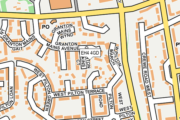 EH4 4GD map - OS OpenMap – Local (Ordnance Survey) EH4 4GD map - OS OpenMap – Local (Ordnance Survey)