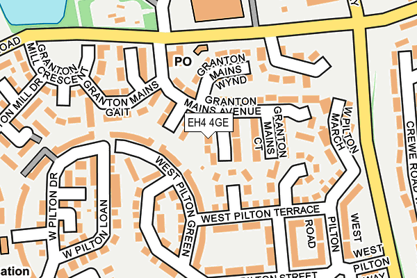EH4 4GE map - OS OpenMap – Local (Ordnance Survey) EH4 4GE map - OS OpenMap – Local (Ordnance Survey)