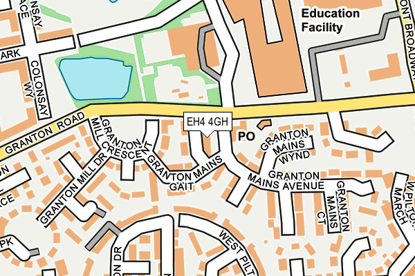 EH4 4GH map - OS OpenMap – Local (Ordnance Survey) EH4 4GH map - OS OpenMap – Local (Ordnance Survey)