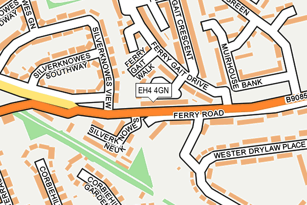 EH4 4GN map - OS OpenMap – Local (Ordnance Survey) EH4 4GN map - OS OpenMap – Local (Ordnance Survey)