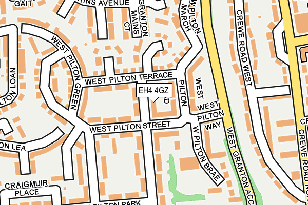 EH4 4GZ map - OS OpenMap – Local (Ordnance Survey) EH4 4GZ map - OS OpenMap – Local (Ordnance Survey)