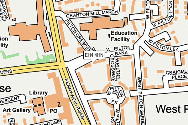 EH4 4HN map - OS OpenMap – Local (Ordnance Survey) EH4 4HN map - OS OpenMap – Local (Ordnance Survey)