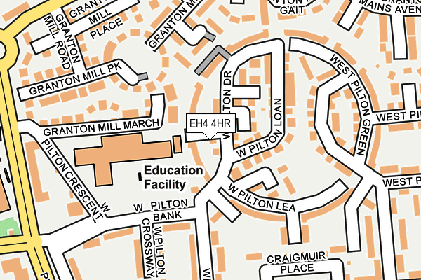 EH4 4HR map - OS OpenMap – Local (Ordnance Survey) EH4 4HR map - OS OpenMap – Local (Ordnance Survey)