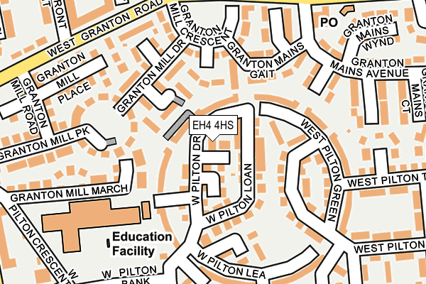 EH4 4HS map - OS OpenMap – Local (Ordnance Survey) EH4 4HS map - OS OpenMap – Local (Ordnance Survey)