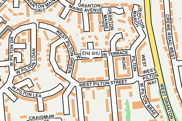 EH4 4HU map - OS OpenMap – Local (Ordnance Survey) EH4 4HU map - OS OpenMap – Local (Ordnance Survey)