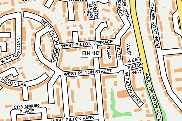 EH4 4HZ map - OS OpenMap – Local (Ordnance Survey) EH4 4HZ map - OS OpenMap – Local (Ordnance Survey)
