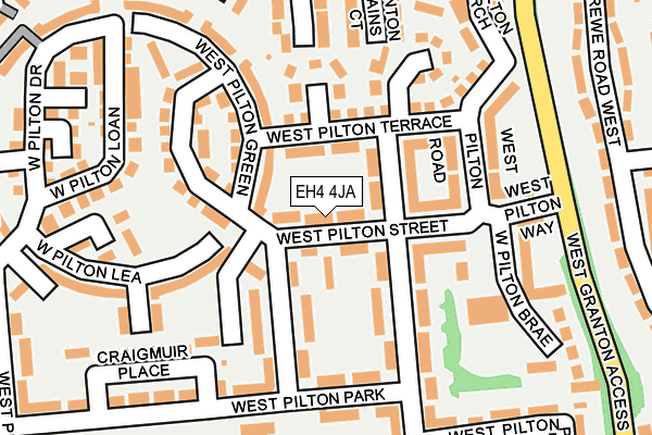 EH4 4JA map - OS OpenMap – Local (Ordnance Survey) EH4 4JA map - OS OpenMap – Local (Ordnance Survey)