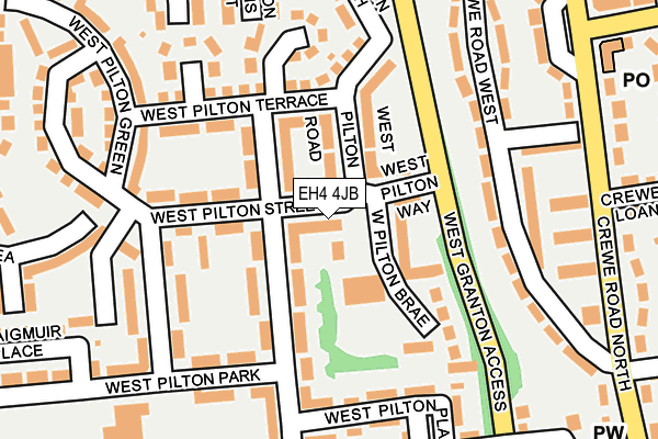EH4 4JB map - OS OpenMap – Local (Ordnance Survey) EH4 4JB map - OS OpenMap – Local (Ordnance Survey)