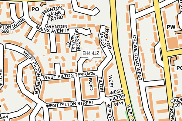 EH4 4JZ map - OS OpenMap – Local (Ordnance Survey) EH4 4JZ map - OS OpenMap – Local (Ordnance Survey)