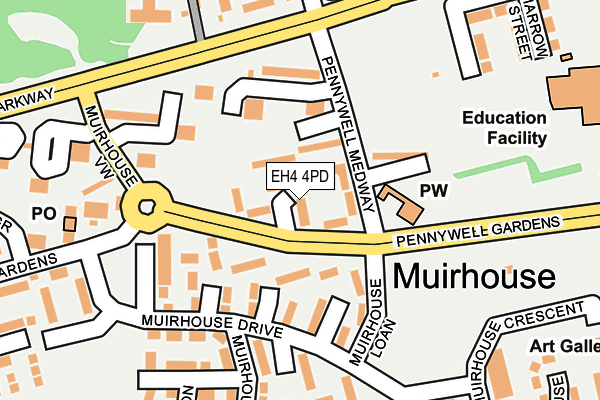 EH4 4PD map - OS OpenMap – Local (Ordnance Survey) EH4 4PD map - OS OpenMap – Local (Ordnance Survey)