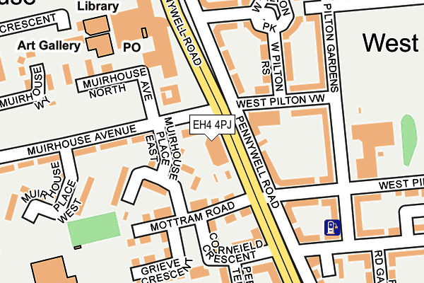 EH4 4PJ map - OS OpenMap – Local (Ordnance Survey) EH4 4PJ map - OS OpenMap – Local (Ordnance Survey)