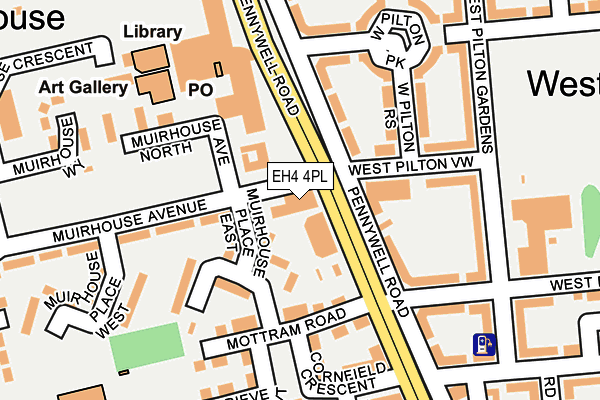 EH4 4PL map - OS OpenMap – Local (Ordnance Survey) EH4 4PL map - OS OpenMap – Local (Ordnance Survey)