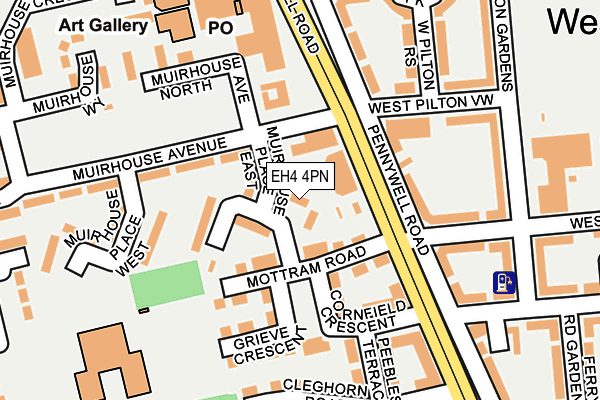 EH4 4PN map - OS OpenMap – Local (Ordnance Survey) EH4 4PN map - OS OpenMap – Local (Ordnance Survey)