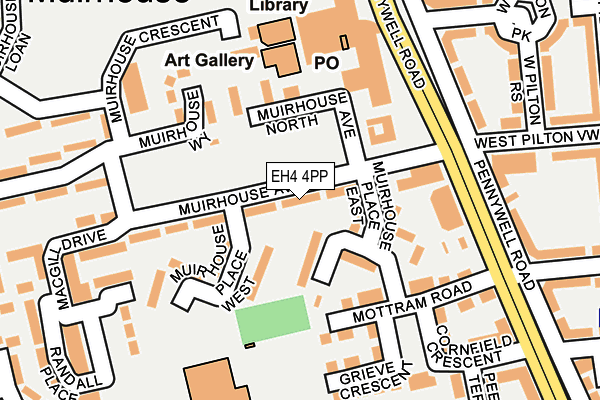 EH4 4PP map - OS OpenMap – Local (Ordnance Survey) EH4 4PP map - OS OpenMap – Local (Ordnance Survey)