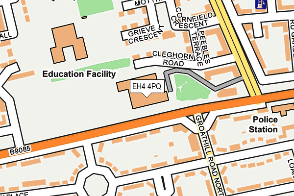 EH4 4PQ map - OS OpenMap – Local (Ordnance Survey) EH4 4PQ map - OS OpenMap – Local (Ordnance Survey)