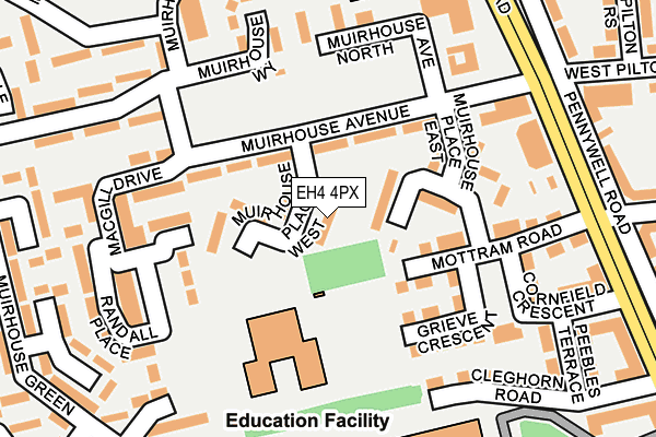 EH4 4PX map - OS OpenMap – Local (Ordnance Survey) EH4 4PX map - OS OpenMap – Local (Ordnance Survey)