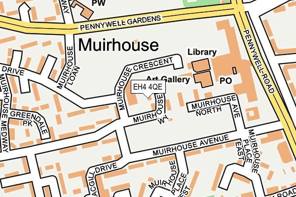 EH4 4QE map - OS OpenMap – Local (Ordnance Survey) EH4 4QE map - OS OpenMap – Local (Ordnance Survey)