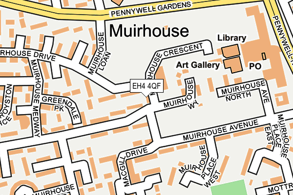 EH4 4QF map - OS OpenMap – Local (Ordnance Survey) EH4 4QF map - OS OpenMap – Local (Ordnance Survey)