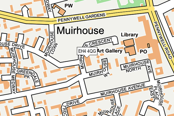 EH4 4QG map - OS OpenMap – Local (Ordnance Survey) EH4 4QG map - OS OpenMap – Local (Ordnance Survey)